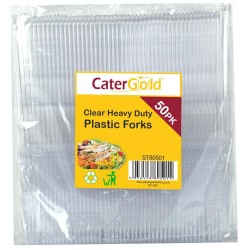 Disposable Heavy Duty Forks 50pack Clear