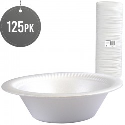 Disposable Foam Bowls 12oz 125pk