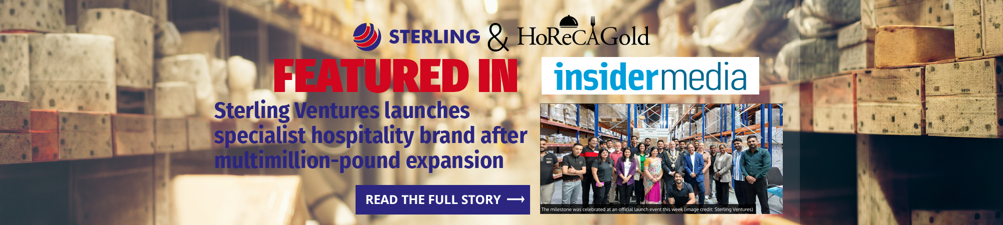 Sterling Ventures launches specialist hospitality brand HorecaGold