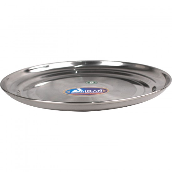 Stainless Steel Round Serving Plate Tray 21cm Serveware image