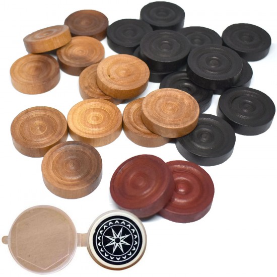 Carrom Board Coins And Striker SPORTS image