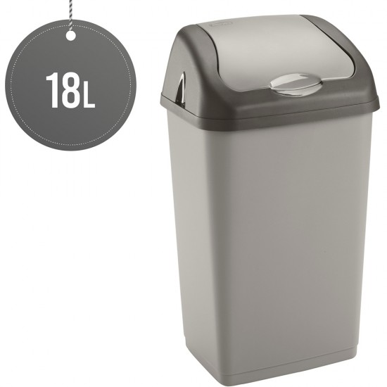 Plastic Swing Bin 18L for Home & Kitchen Rubbish Bins & Buckets image