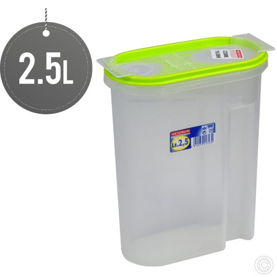 Plastic Kitchen Storage Box Dry Food Dispenser 2.5L FOOD STORAGE image