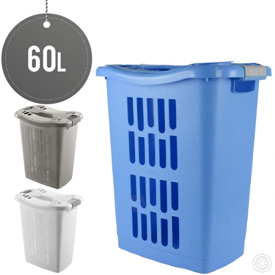 Plastic Square Laundry Basket 60L STORAGE & ORGANISATION image
