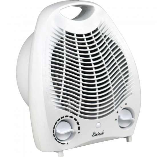 Electic Fan Heater / Cooler with Overheat Protection 1kW & 2kW White Heating & Cooling image