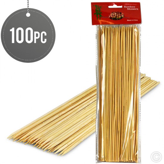 Bamboo BBQ Skewers 100 Pack BARBECUE image