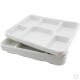 Recyclable Plastic Plates 6 Compartments 25pack PLASTIC DISPOSABLE image