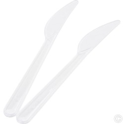 Disposable Heavy Duty Knives 100pack Clear