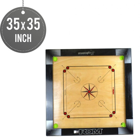 Carrom Board With Strikers and Coins 35 x 35