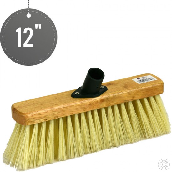 PVC Broom Head Cream 12 CLEANING PRODUCTS, CLEANING PRODUCTS image