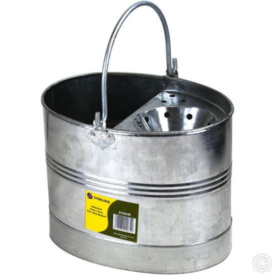 Galvanised Metal Industrial Mop Bucket 20L CLEANING PRODUCTS, CLEANING PRODUCTS image