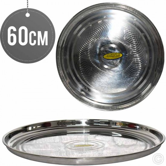 Stainless Steel Round Serving Tray 60cm SERVEWARE image