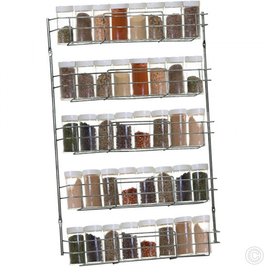 Stainless Steel Spice Rack 5 Tier image