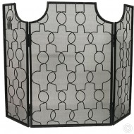 Fire Screen Guard With 3 Folding Panels for Fireplace