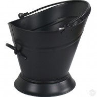 Black Coal Ash Kindling Bucket Fireplace 31cm