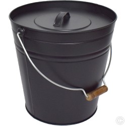 Galvanised Metal Ash Kindling Bucket