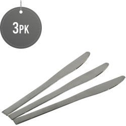 Stainless Steel Table Knife  (Plain) 3 pk