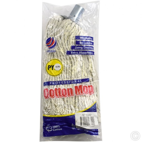Cotton Mop Heads Metal PY14 CLEANING PRODUCTS, CLEANING PRODUCTS image