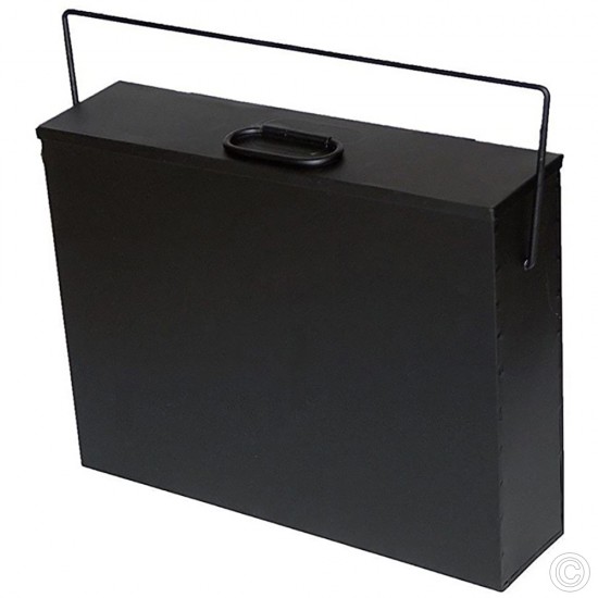 Fireplace Hot Ash Storage Box Container Can 15L SCUTTLES image