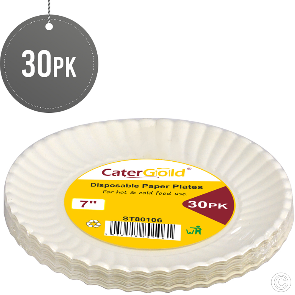 Heavy Duty Paper Plates 7" 30pack