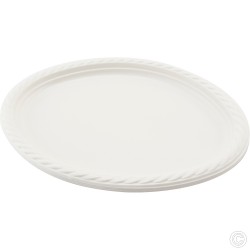 Reusable Oval Plastic Plates 8pack 