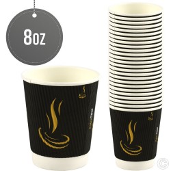 Paper Cups Ripple 8Oz 25pack