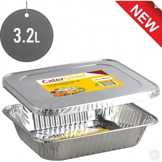 Medium Gastro Foil Roasting Tray With Foil Lid image
