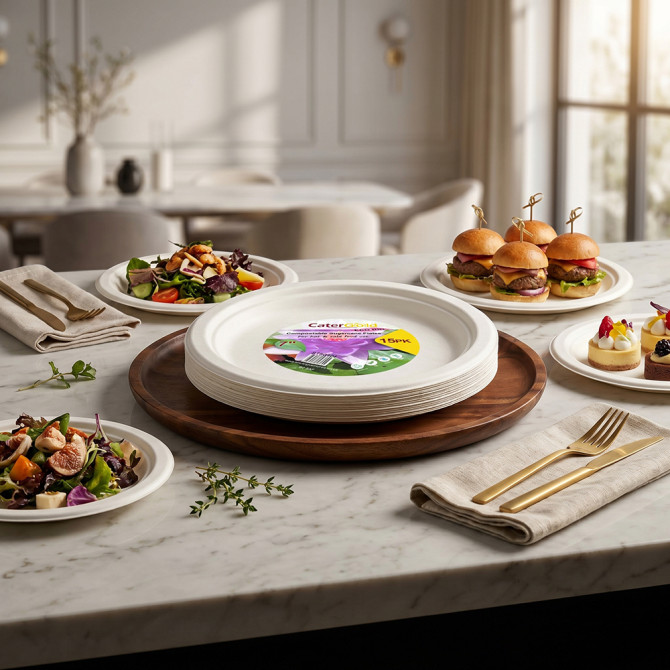 Biodegradeable Bagasse Plates Recyclable 7