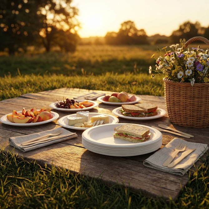 Biodegradeable Bagasse Plates Recyclable 7