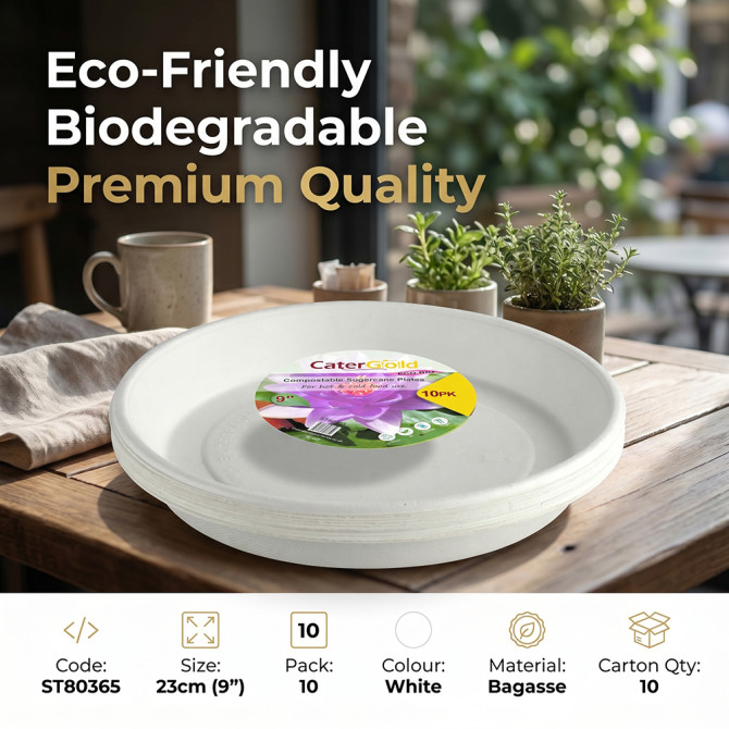 Biodegradeable Bagasse Plates Recyclable 9