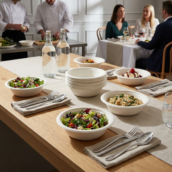 Biodegradeable Bagasse Bowl Recyclable 12oz 25pack