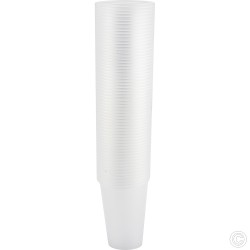 Reusable Plastic Cups 7oz 60pack Clear