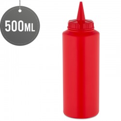 Sauce Bottle Red 500ml (17oz)