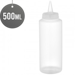 Sauce Bottle Clear 500ml (17oz)