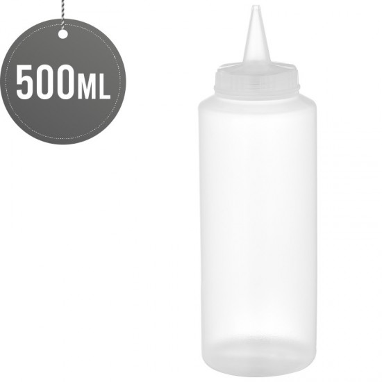 Sauce Bottle Clear 500ml (17oz) SERVEWARE, SERVEWARE image