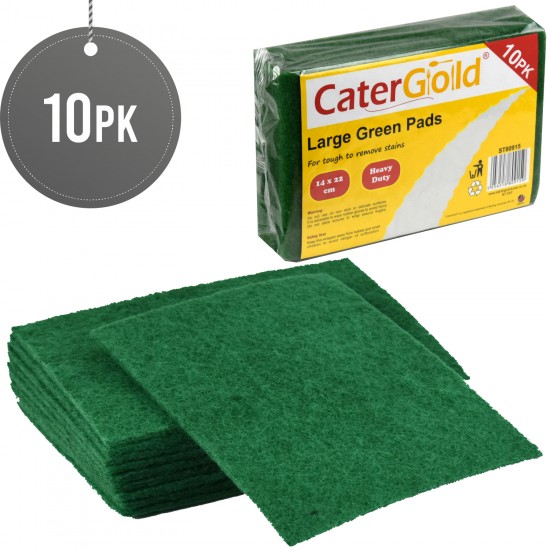 Catergold Catering Green Pads 10pack Cleaning Products, Cleaning Products image