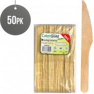 Biodegradable Wooden Knives 50 pack