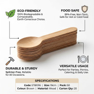 Biodegradable Wooden Spoons 50 pack