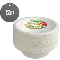 Biodegradeable Bagasse Bowl Recyclable 12oz 50pack