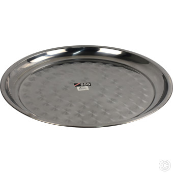 Stainless Steel Round Serving Platter 50cm