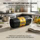 Bin Liner Heavy Duty Refuse Sacks Bin Bags Liners 90L 50 pack (76x96cm) CLEANING PRODUCTS image