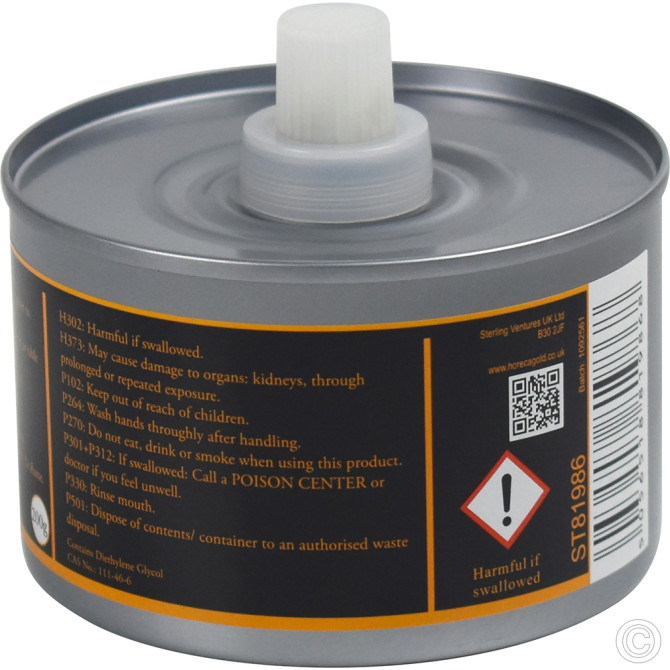 HorecaGold Chafing Fuel With Wick 200g 12pack (6 hours) image