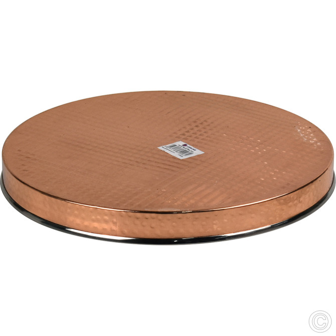 Copper Steel Thali 31cm SERVEWARE image