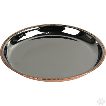 Copper Steel China Plate 18cm