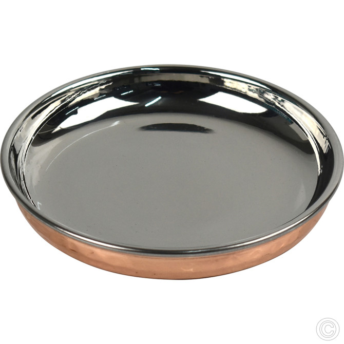 Copper Steel Desert / Halwa Plate SERVEWARE image