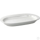 HorecaGold Porcelain Flared Rimmed Oval Platter 320mm 12.5