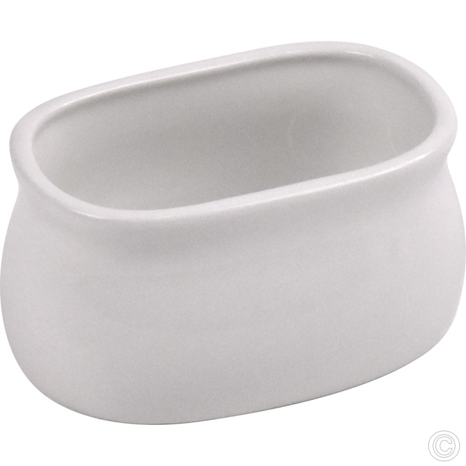 HorecaGold Porcelain Sugar Pot 10 x 6cm White image