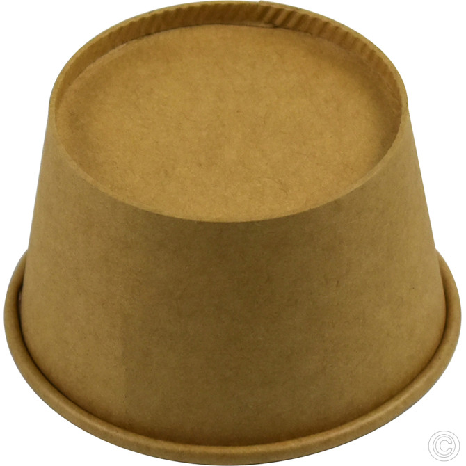 HorecaGold Paper Portion Pot Kraft 50pk 56ml/2oz image