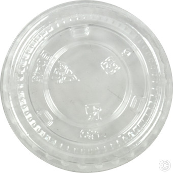 HorecaGold Paper Portion Pot RPET LID Kraft 50pk 28ml/1oz
