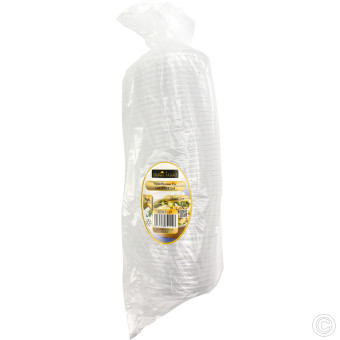 HorecaGold Paper Portion Pot RPET Lid Kraft 50pk 2oz & 4oz